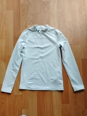 Under Armour Kids Long Sleeve Mock Neck Top - White